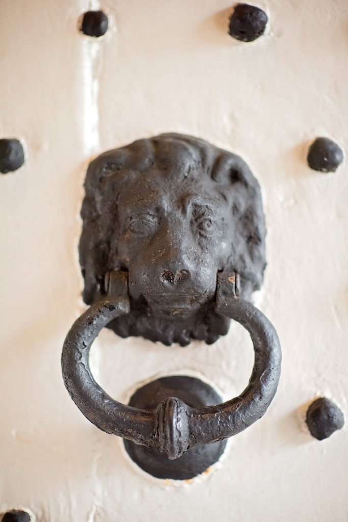 lion door knocker holdsworth house hotel west yorkshire
