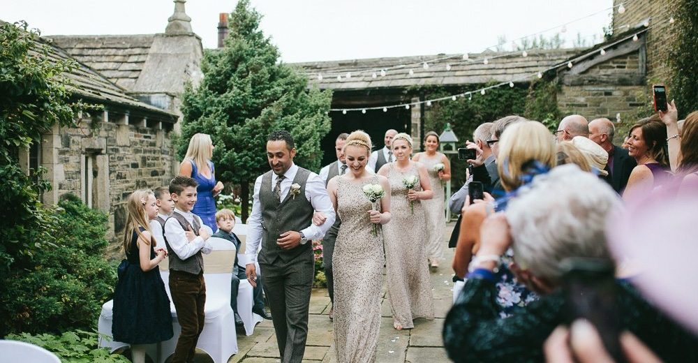 Tim Dunk Photography wedding party Courtyard outdoor wedding