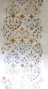The Gazebo stencilling at Holdsworth House