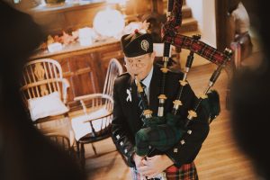 Scottish piper wedding West Yorkshire
