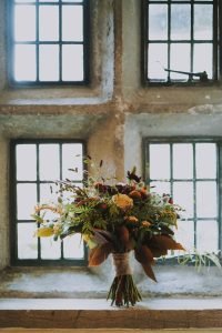 Flower bouquet Holdsworth House wedding venue