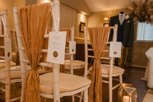 Chiavari chairs dressed by Attention to Detail