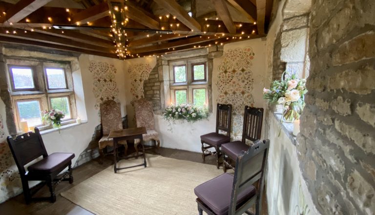 Holdsworth House Hotel wedding venue Stone gazebo wedding
