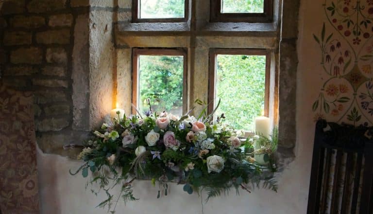 Holdsworth House Hotel wedding venue wedding flowers Stone Gazebo