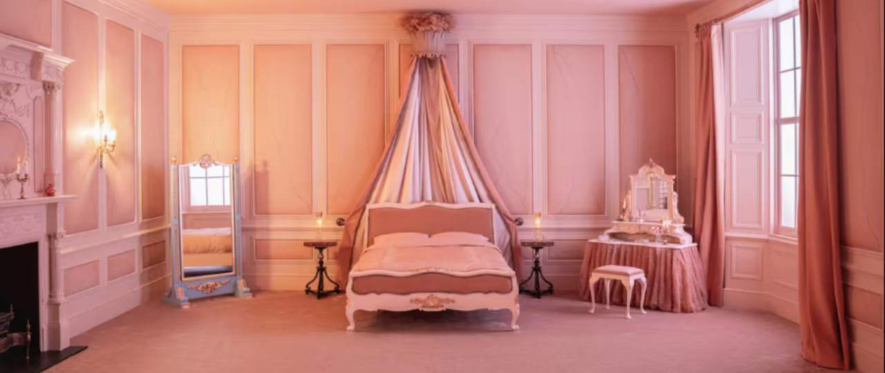 The Wuthering Heights bedroom at Holdsworth House Hotel, Halifax, West Yorkshire