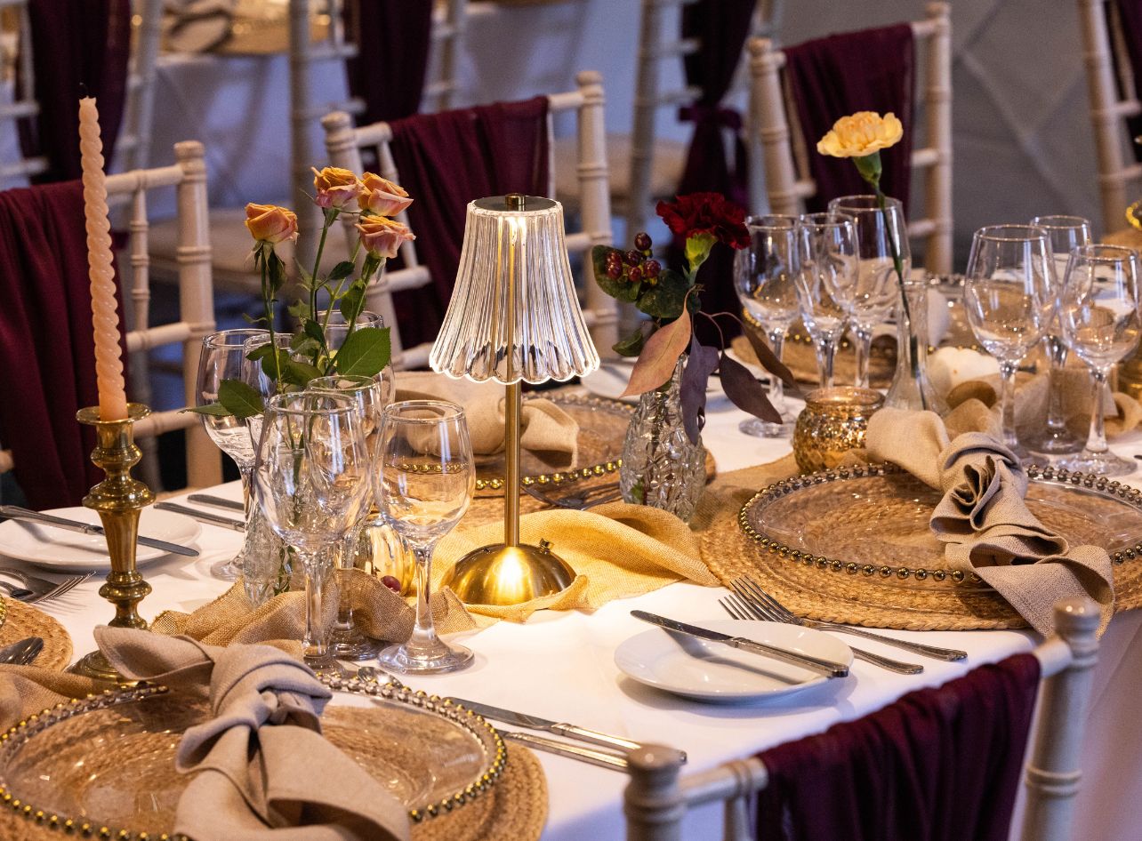 Wine glass detail