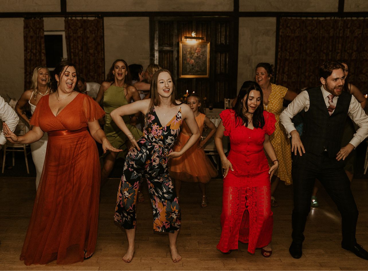 Guests dancing