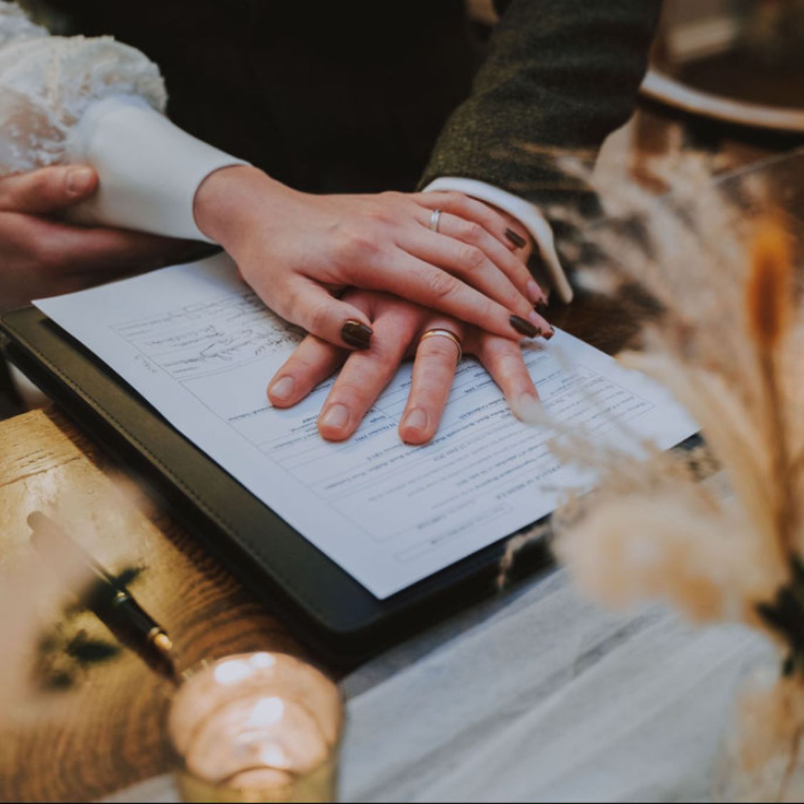 Wedding ceremony moment