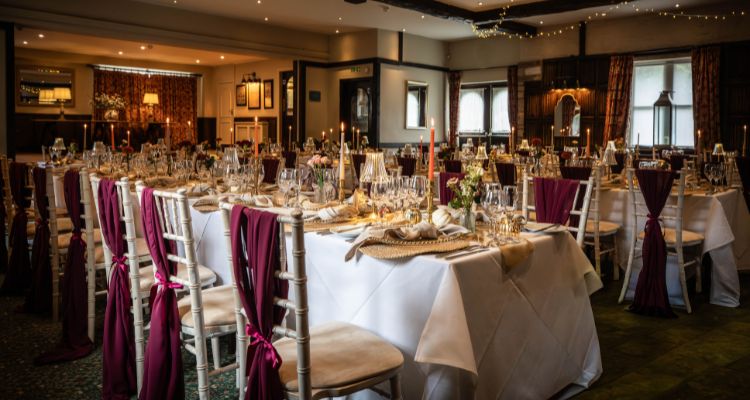 Wedding reception at Holdsworth House