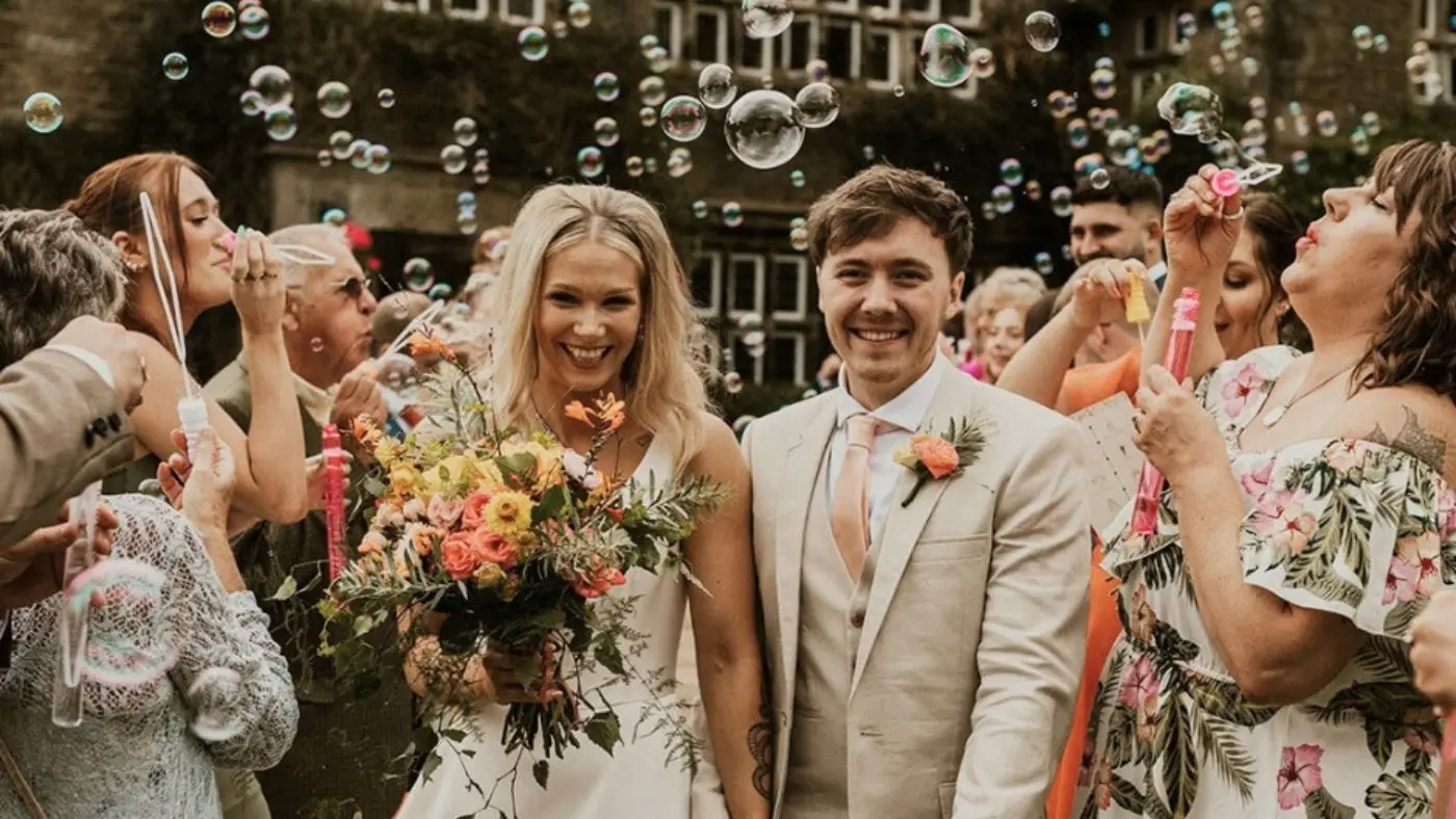 Intimate wedding reception with smaller guest group