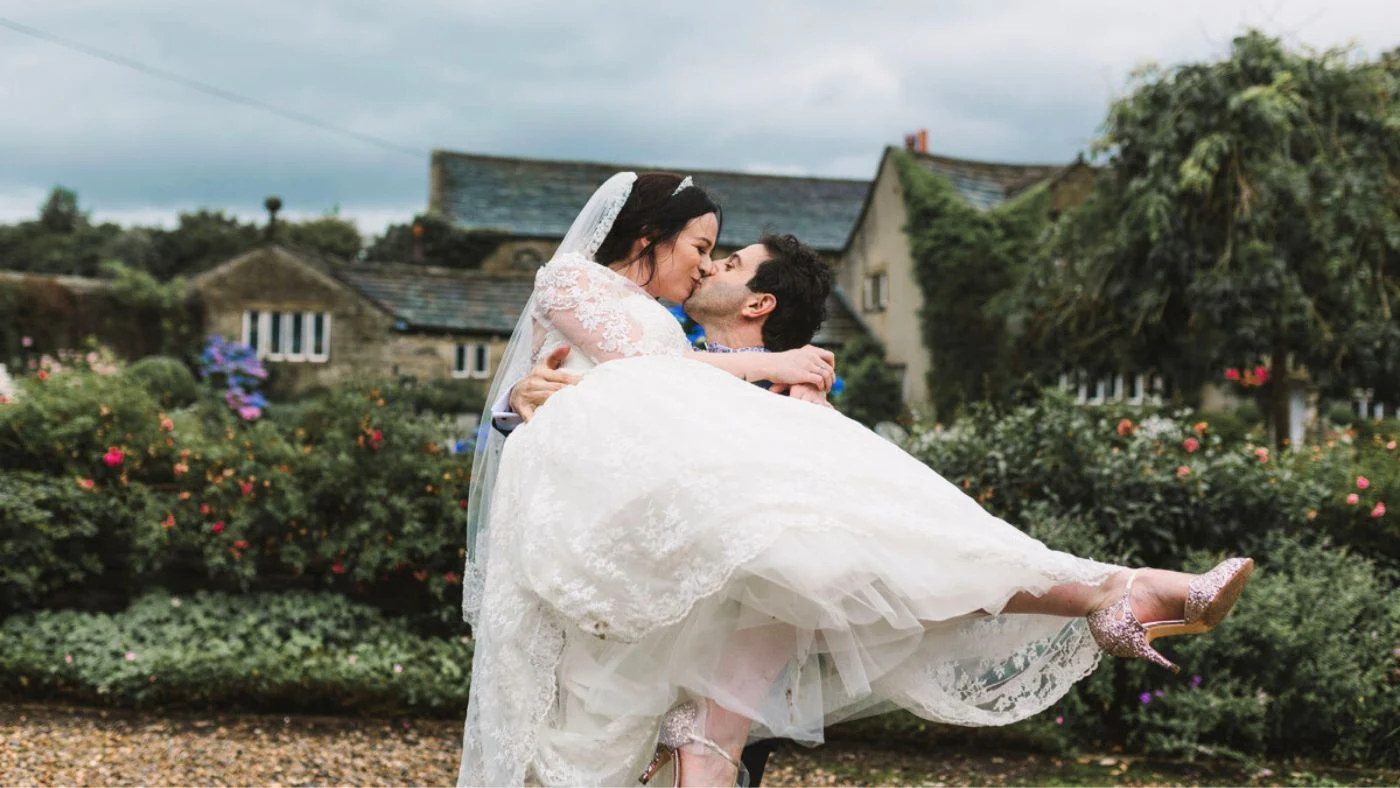Intimate elopement wedding at Holdsworth House