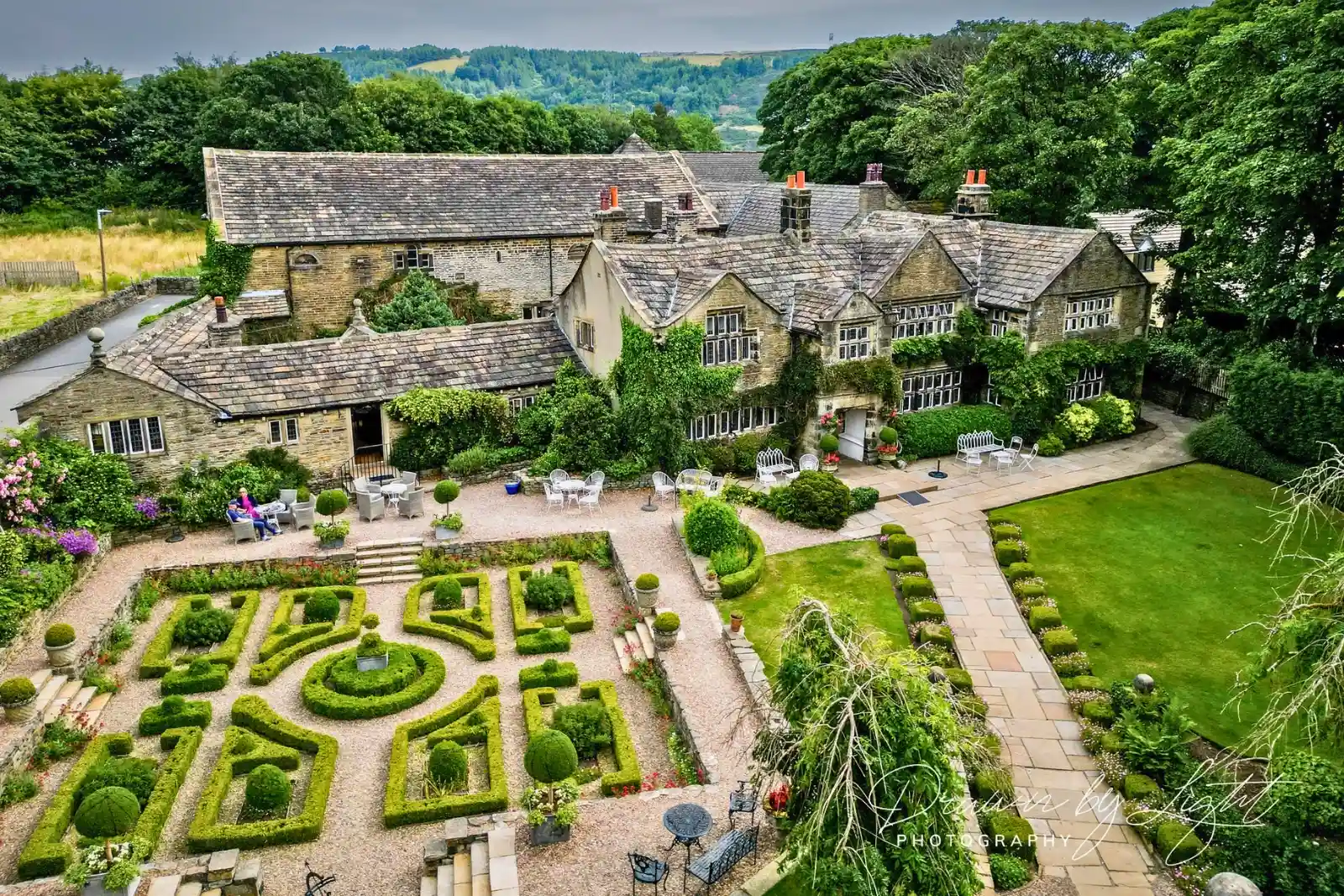 The walled gardens at Holdsworth House