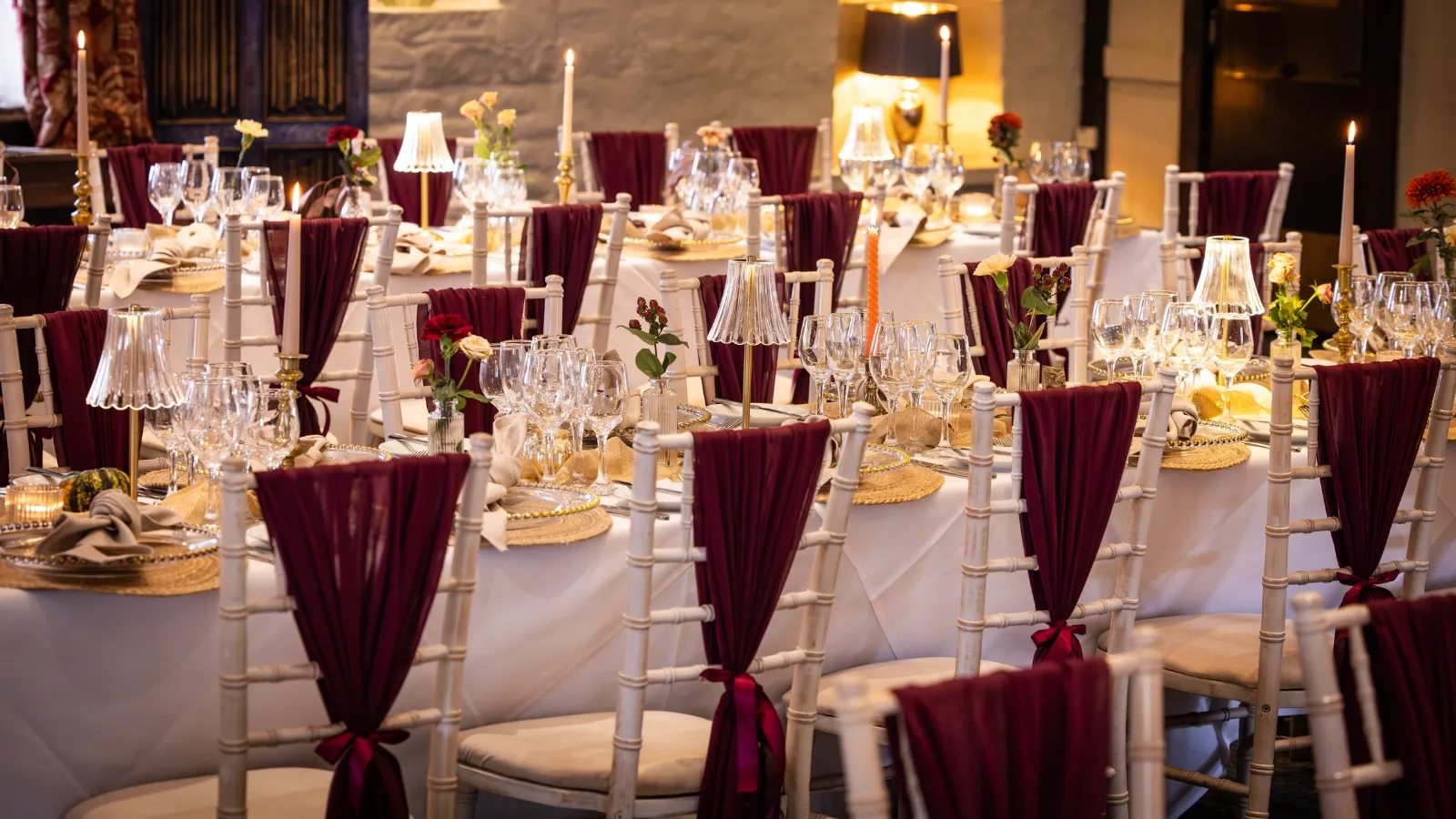 Wedding ceremony in the walled gardens at Holdsworth House