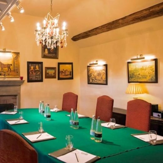Private meeting room set up for corporate meetings at Holdsworth House
