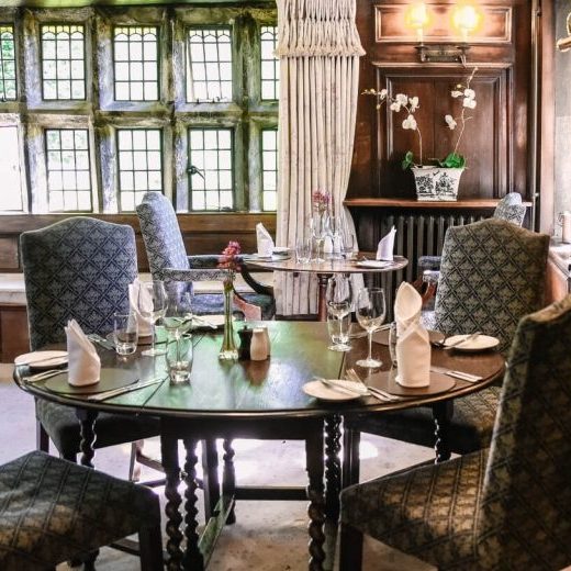Restaurant and bar interiors at Holdsworth House Hotel