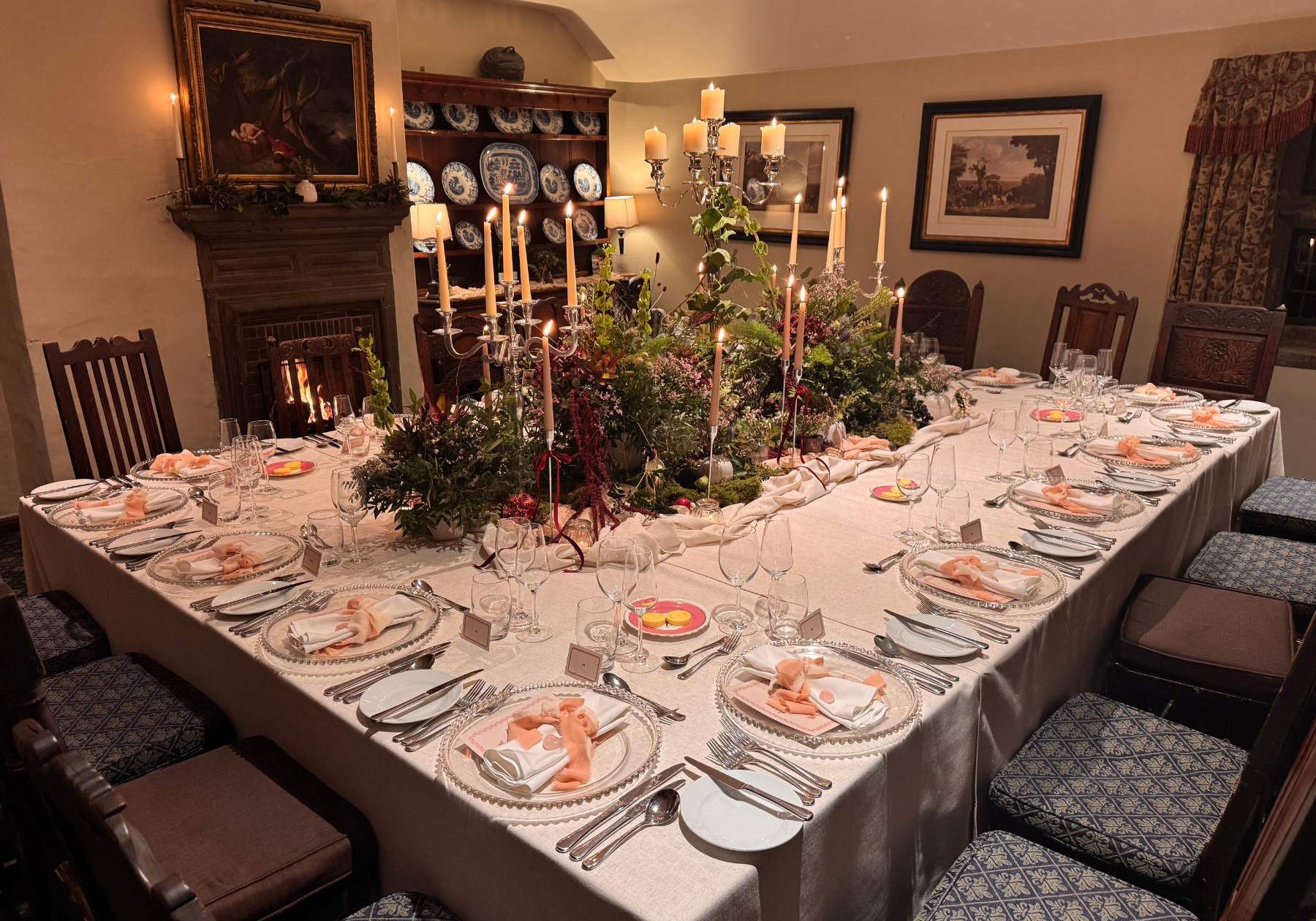 Private dining room at Holdsworth House Hotel. Perfect for birthdays and other celebrations