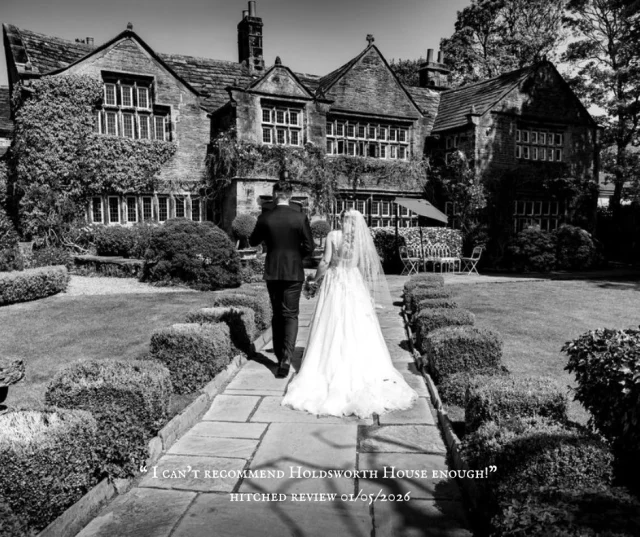 "I can’t recommend Holdsworth House enough! From the moment we looked round to the day we left the venue after the wedding the staff were amazing, so attentive and answered all our questions. Ruby the wedding coordinator couldn’t do enough for us, she helped us through the planning, made suggestions when we didn’t have a clue what to do and made the day run so smooth and effortlessly. It is an incredible venue and definitely value for money!! "

Wedding review May 2026!

Book your wedding show round by following the link below:
https://www.holdsworthhouse.co.uk/wedding-show-round/